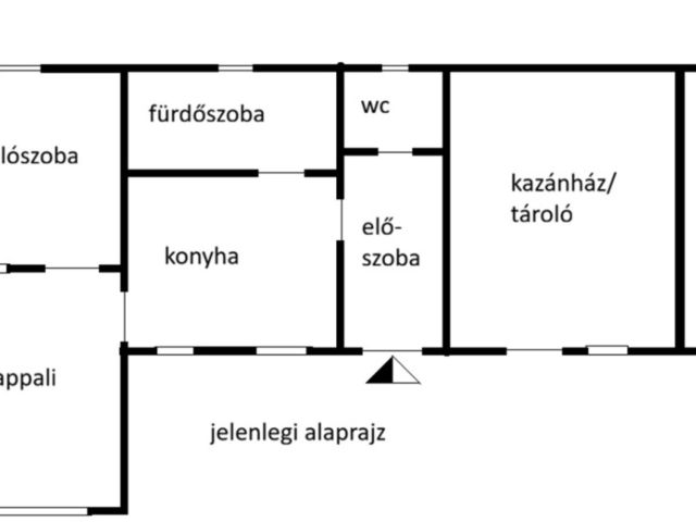 Kis ház, a Mesteri fürdőhöz közeli Köcskön